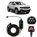 Type 2 to 3 Pin Charging Cable / 10M / 6amp – 12amp Adjustable (2.3kW)