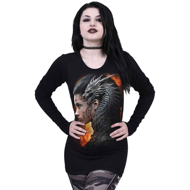 DRACO QUEEN - Baggy Top Black