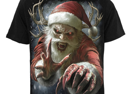 NAUGHTY OR NICE SANTA - T-Shirt Black