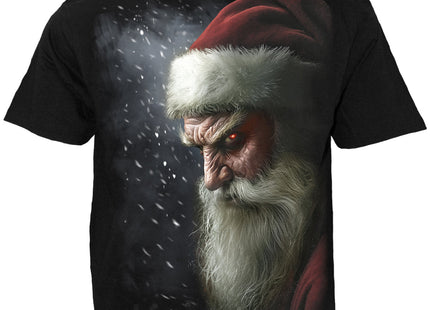 NAUGHTY OR NICE SANTA - T-Shirt Black