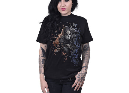 GOTHIC GRACE - Front Print T-Shirt Black