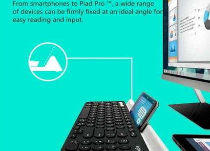 Logitech K780 Multi-device Bluetooth + Unifying Dual Mode Wireless Keyboard with Stand