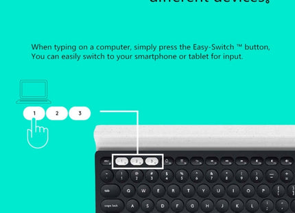 Logitech K780 Multi-device Bluetooth + Unifying Dual Mode Wireless Keyboard with Stand