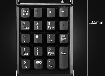 MC Saite 525RF 19 Keys Wireless 2.4G Numeric Keyboard