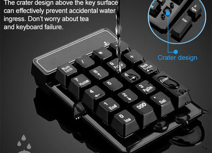 MC Saite 525RF 19 Keys Wireless 2.4G Numeric Keyboard