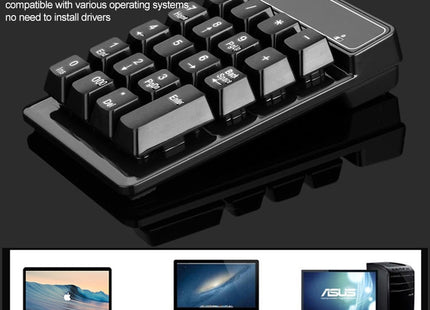 MC Saite 525RF 19 Keys Wireless 2.4G Numeric Keyboard