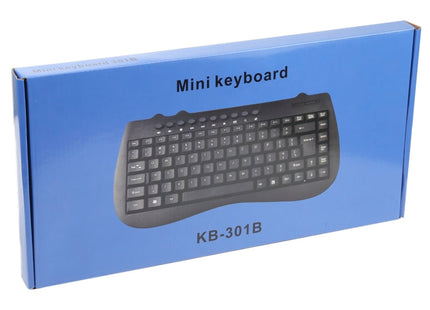 KB-301B Multimedia Notebook Mini Wired Keyboard, Cangjie Version (Black)