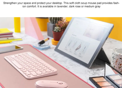 Logitech Keyboard Mouse Desk Mat Pad