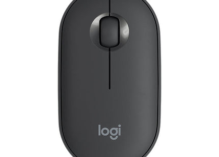 Logitech Pebble Cobblestone Shape Thin 3-keys 1000DPI Mute Wireless Bluetooth Optical Mouse, Wireless Range: 10m