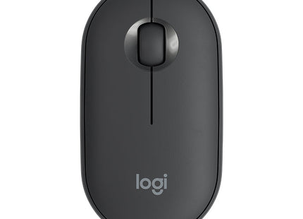 Logitech Pebble Cobblestone Shape Thin 3-keys 1000DPI Mute Wireless Bluetooth Optical Mouse, Wireless Range: 10m