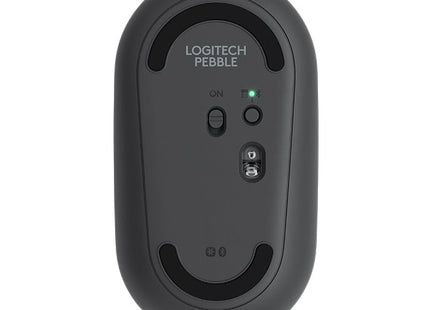 Logitech Pebble Cobblestone Shape Thin 3-keys 1000DPI Mute Wireless Bluetooth Optical Mouse, Wireless Range: 10m