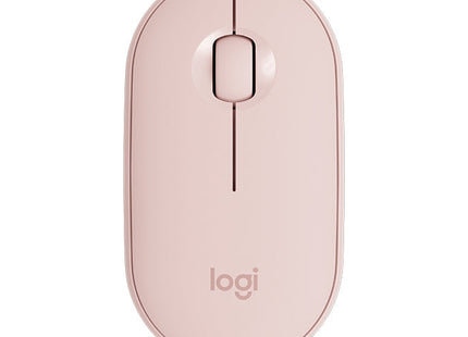 Logitech Pebble Cobblestone Shape Thin 3-keys 1000DPI Mute Wireless Bluetooth Optical Mouse, Wireless Range: 10m