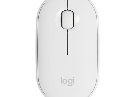 Logitech Pebble Cobblestone Shape Thin 3-keys 1000DPI Mute Wireless Bluetooth Optical Mouse, Wireless Range: 10m