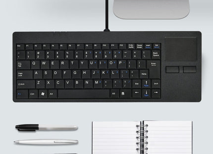 MC-818 82 Keys Touch-pad Ultra-thin Wired Computer Keyboard
