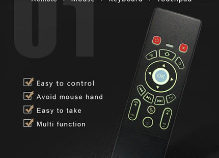 T6 Colorful Light Version Air Mouse 2.4GHz Wireless Keyboard Remote Controller with Touchpad & IR Learning for PC, Android TV Box / Smart TV, Multi-media Devices