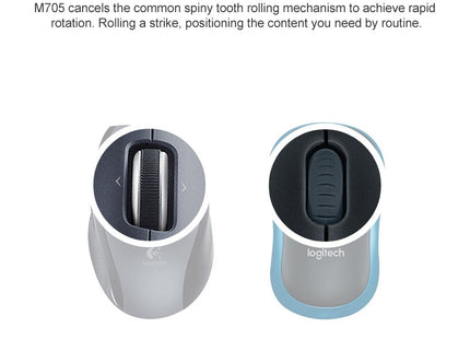Logitech M705 1000DPI 2.4GHz Wireless Laser Dual Mode Mouse