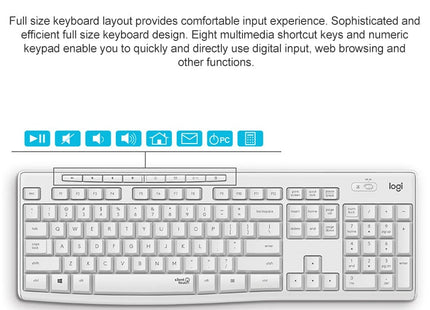 Logitech MK295 USB Wireless Silence Keyboard Mouse Set