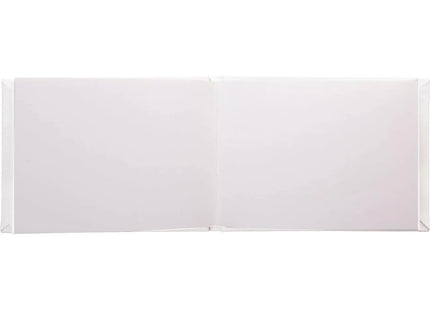 Kenro White Satin Wedding Guest Book - 76 Pages