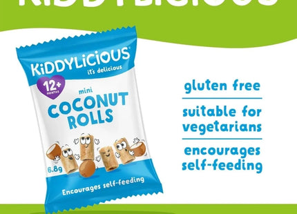 Kiddylicious Mini Coconut Rolls 12+ month