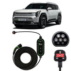 Type 2 to 3 Pin Charging Cable / 10M / 6amp – 12amp Adjustable (2.3kW)
