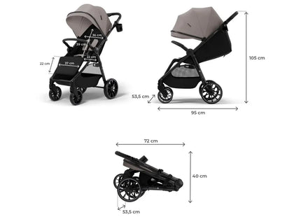 Kinderkraft Grande 2 Stroller - Sand Beige