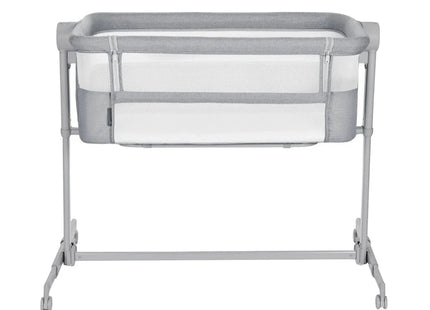 Kinderkraft Nestee Up 2 Bedside Crib - Full Light Grey