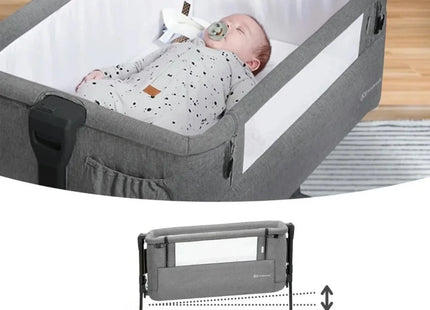 Kinderkraft Nestee Up 2 Bedside Crib - Full Light Grey