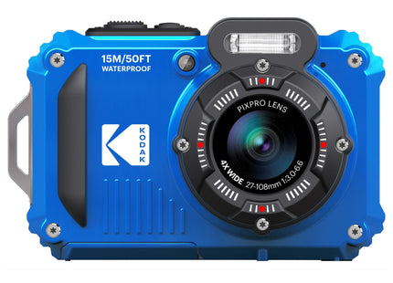 Kodak PIXPRO WPZ2 16MP 4x Zoom Tough Compact Camera - Blue
