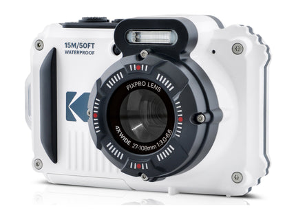 Kodak PIXPRO WPZ2 Waterproof 16MP 4x Zoom Tough Compact Camera - White