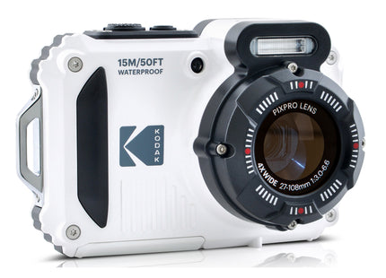 Kodak PIXPRO WPZ2 Waterproof 16MP 4x Zoom Tough Compact Camera - White