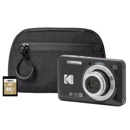 Kodak PIXPRO X55 16MP 5x Zoom Compact Camera - Black