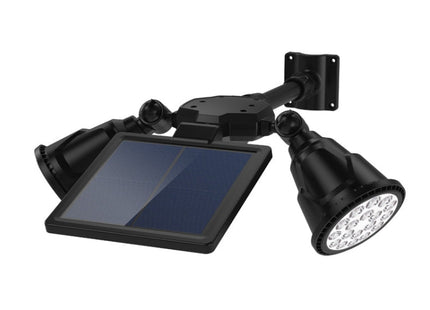 Solar Powered Robot LED Spotlight Double-headed Smart Sensor Light for Outdoor Lawn