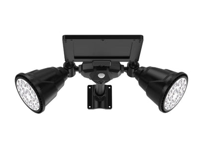 Solar Powered Robot LED Spotlight Double-headed Smart Sensor Light for Outdoor Lawn