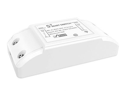 10A Single Channel WiFi Smart Switch Wireless Remote Control Module Works with Alexa & Google Home, AC 90-250V