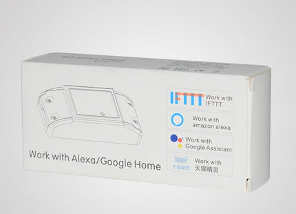 10A Single Channel WiFi Smart Switch Wireless Remote Control Module Works with Alexa & Google Home, AC 90-250V