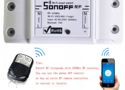 Sonoff Smart 433MHz Wireless 4 Buttons Metal Remote Controller, Remote Control Distance: 20-30m