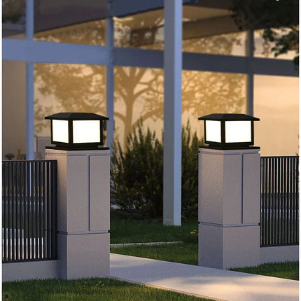 LED Solar Outdoor Light Pillar Solar Lights Waterproof