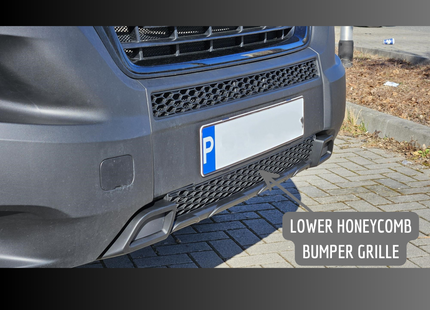 For Citroën Relay Lower Bumper Honeycomb Grille Matte Black | Front Lower Grille | Van-X