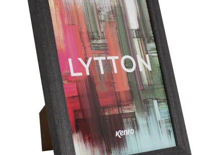 Kenro Lytton Series Wooden 8x6" Photo Frame - Black