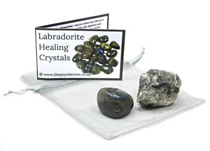 Labradorite Rough 'n' Tumble Crystal Pack