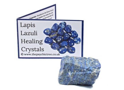 Lapis Lazuli Rough Crystal & Guide Pack