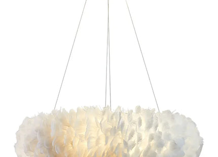 Led Ceiling Chandelier With Feathers Pendant Hanging Light