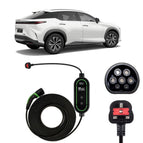 Type 2 to 3 Pin Charging Cable / 10M / 6amp – 12amp Adjustable (2.3kW)