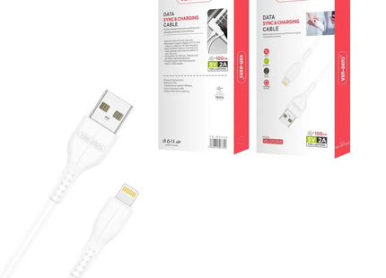 USB A to Lightning Fast Charging Data Cable