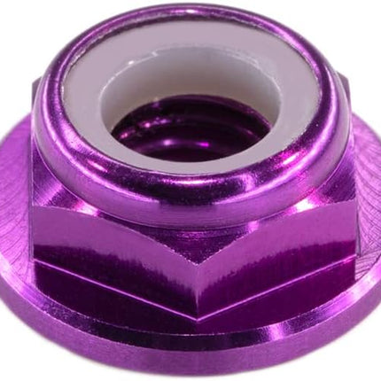 10pc M2 Nylon Locking CW Nuts pack 6061 Aluminium