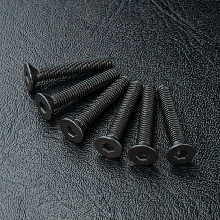 10x M3 Countersunk Hex Screw Black (M3 x6, M3 x8, M3 x10, M3 x12, M3 x14, M3 x16, M3 x18)