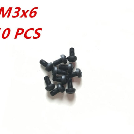 10x M3 x 6mm Nylon Screw Pack
