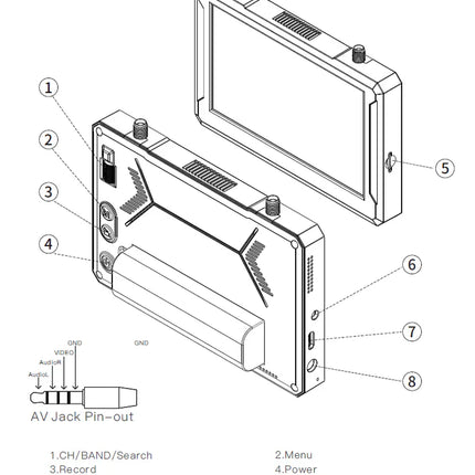 Skyzone M5F FPV Monitor