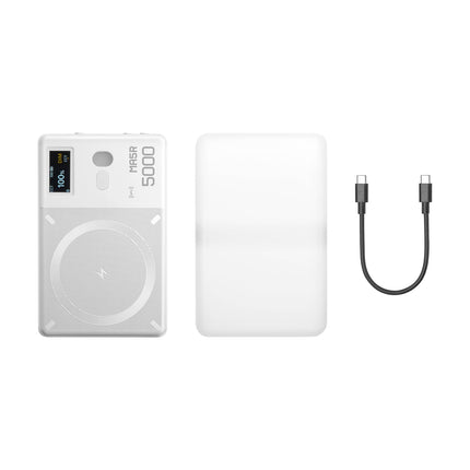 MA5R Magnetic Full-Colour RGB Light Manel With Wireless Charging (White)