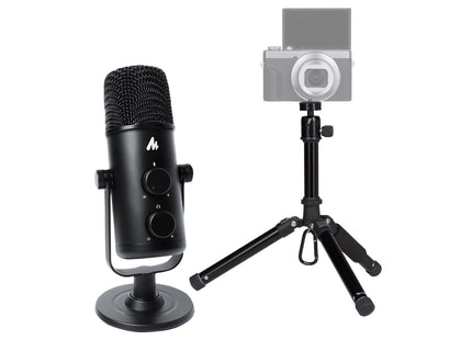 Maono USB-C Studio Desk Top Podcast Microphone Kit with Portable Mid-Size Tripod
